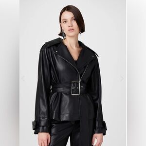 BRANDO BELTED BIKER JACKET